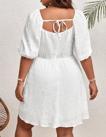 Rochie scurta SHEIN CURVE, alb