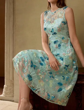 Rochie medie MOTF, mix culori