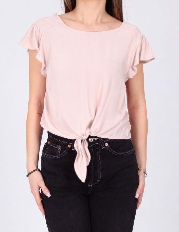 Top Bershka, roz pudra