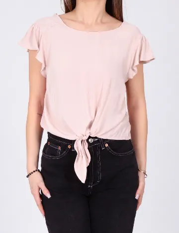 Top Bershka, roz pudra