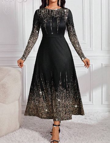 Rochie medie SHEIN, negru