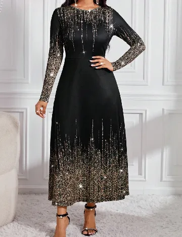 Rochie lunga SHEIN, negru