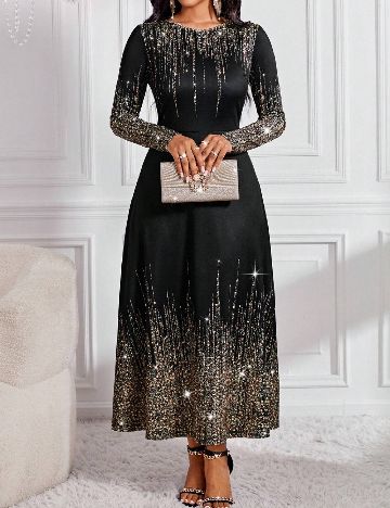 Rochie lunga SHEIN, negru