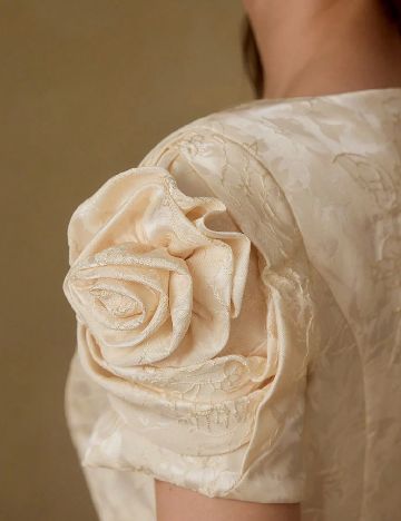 Rochie scurta MOTF, crem