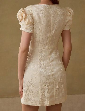 Rochie scurta MOTF, crem