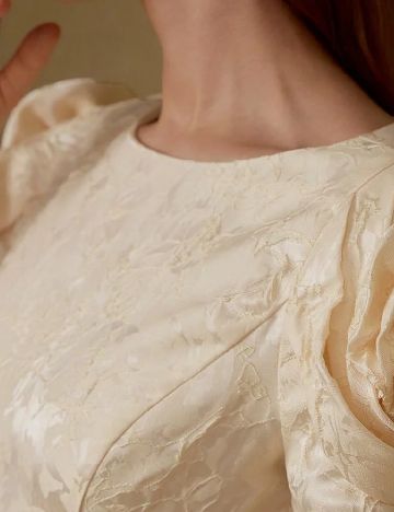 Rochie scurta MOTF, crem