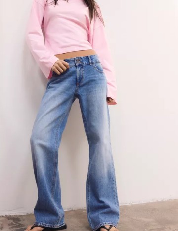 Blugi Stradivarius Teen, albastru