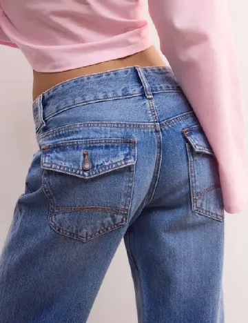 Blugi Stradivarius Teen, albastru