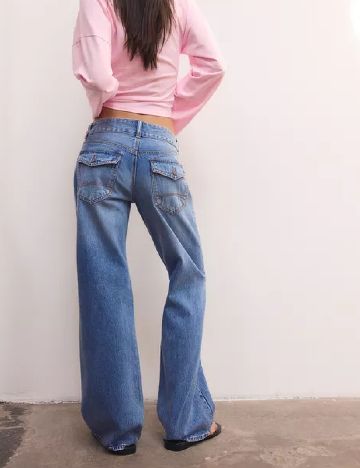 Blugi Stradivarius Teen, albastru