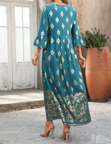 Rochie lunga Emery Rose, turcoaz