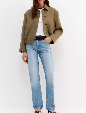 Jacheta Pull&Bear, kaki