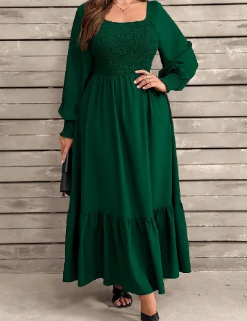 Rochie lunga SHEIN CURVE, verde