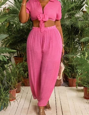 Compleu SHEIN CURVE, roz