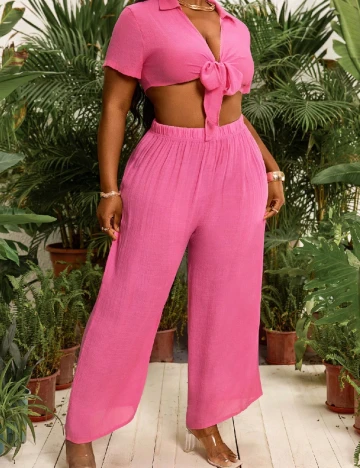 Compleu SHEIN CURVE, roz