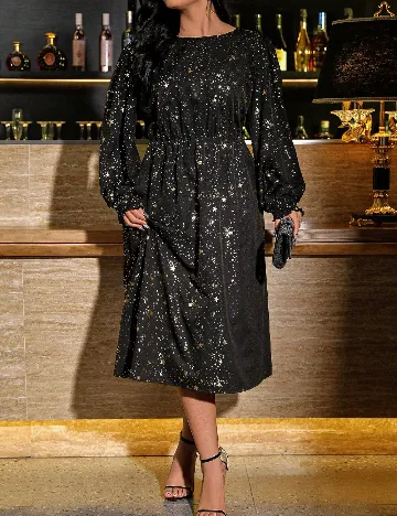 Rochie medie SHEIN CURVE, negru