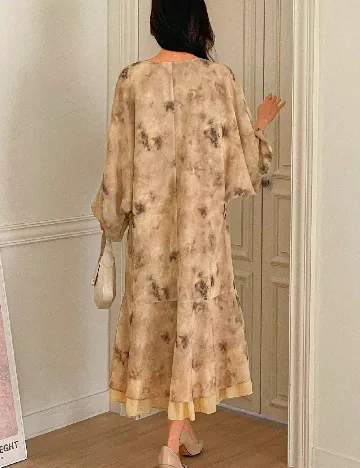 Rochie medie Dazy, crem