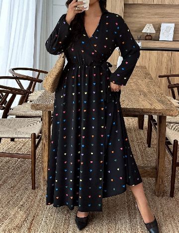 Rochie lunga SHEIN CURVE, negru