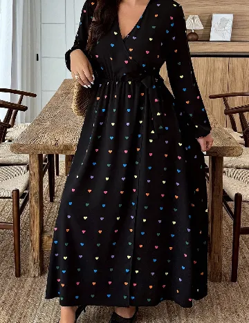 Rochie lunga SHEIN CURVE, negru