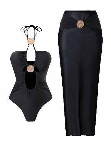 Costum de baie SHEIN, negru