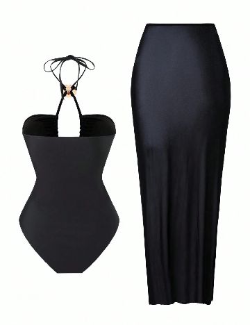 Costum de baie SHEIN, negru