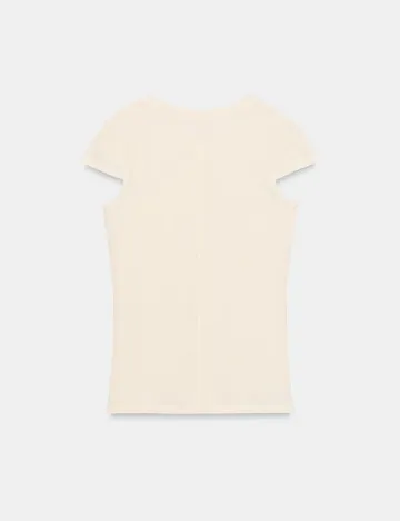 Tricou Zara, crem