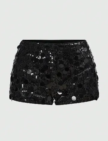 Pantaloni scurti Romwe, negru