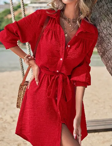 Rochie scurta SHEIN, rosu