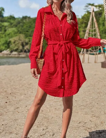 Rochie scurta SHEIN, rosu