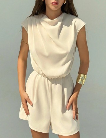 Salopeta SHEIN, crem