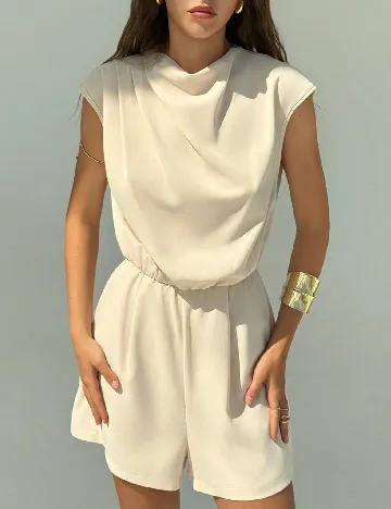 Salopeta SHEIN, crem