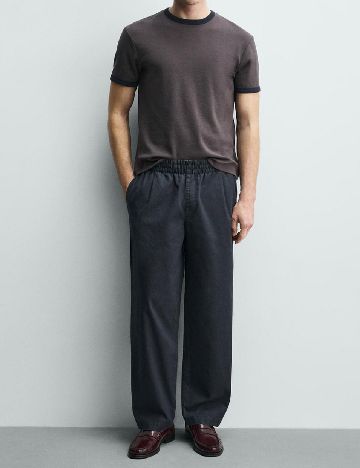 Pantaloni Zara, bleumarin