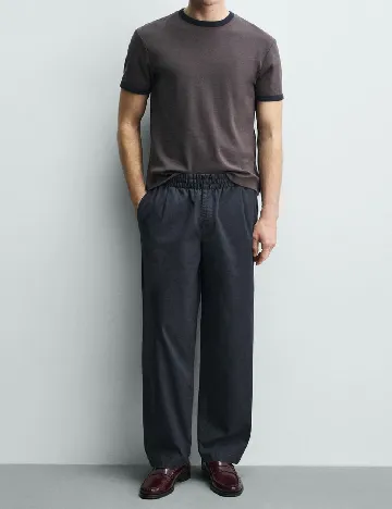 Pantaloni Zara, bleumarin