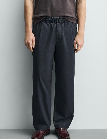 Pantaloni Zara, bleumarin