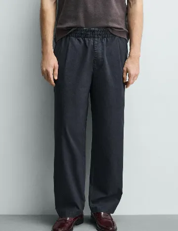 Pantaloni Zara, bleumarin