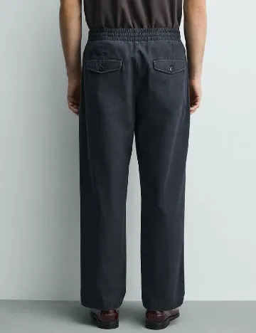 Pantaloni Zara, bleumarin
