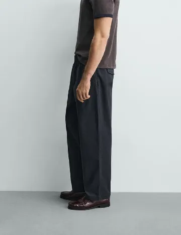 Pantaloni Zara, bleumarin