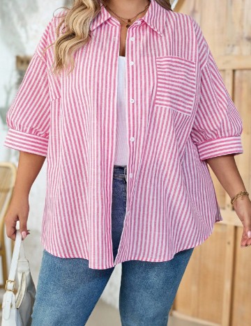 Camasa SHEIN CURVE, roz