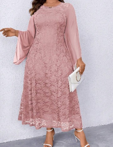 Rochie medie SHEIN CURVE, roz