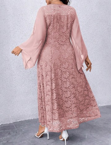 Rochie lunga SHEIN CURVE, roz