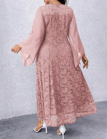 Rochie lunga SHEIN CURVE, roz