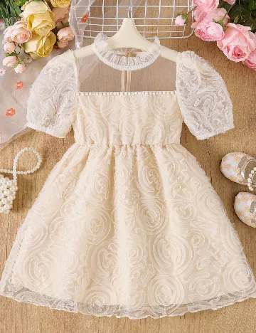 Rochie Shein Kids, crem