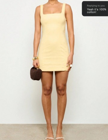 Rochie scurta SHEIN, galben