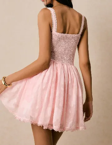 Rochie scurta Poeselle, roz