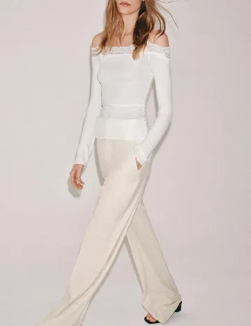 Bluza Zara, alb