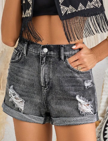 Pantaloni scurti SHEIN, gri