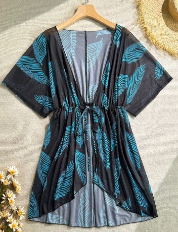 Kimono SHEIN CURVE, negru