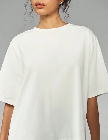 Tricou Oversize Missguided, alb