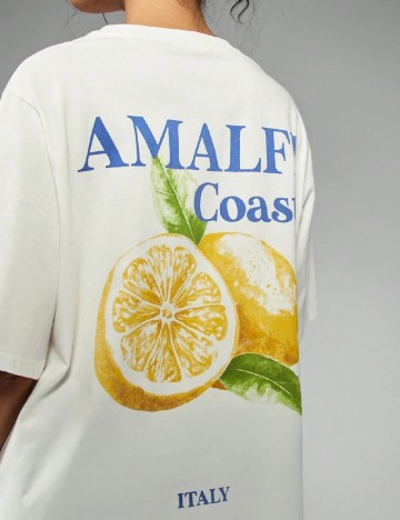 Tricou Oversize Missguided, alb