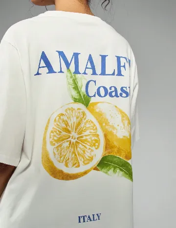 Tricou Oversize Missguided, alb