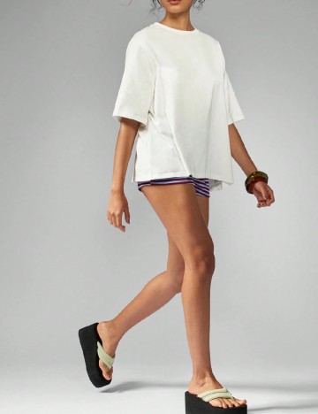 Tricou Oversize Missguided, alb